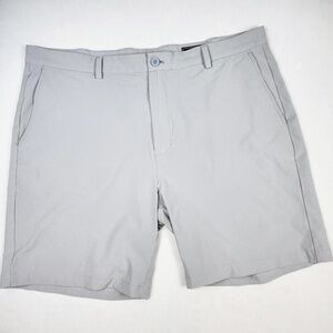 VINEYARD VINES- Mens Light Gray Breaker Performance Flat Front Golf Shorts